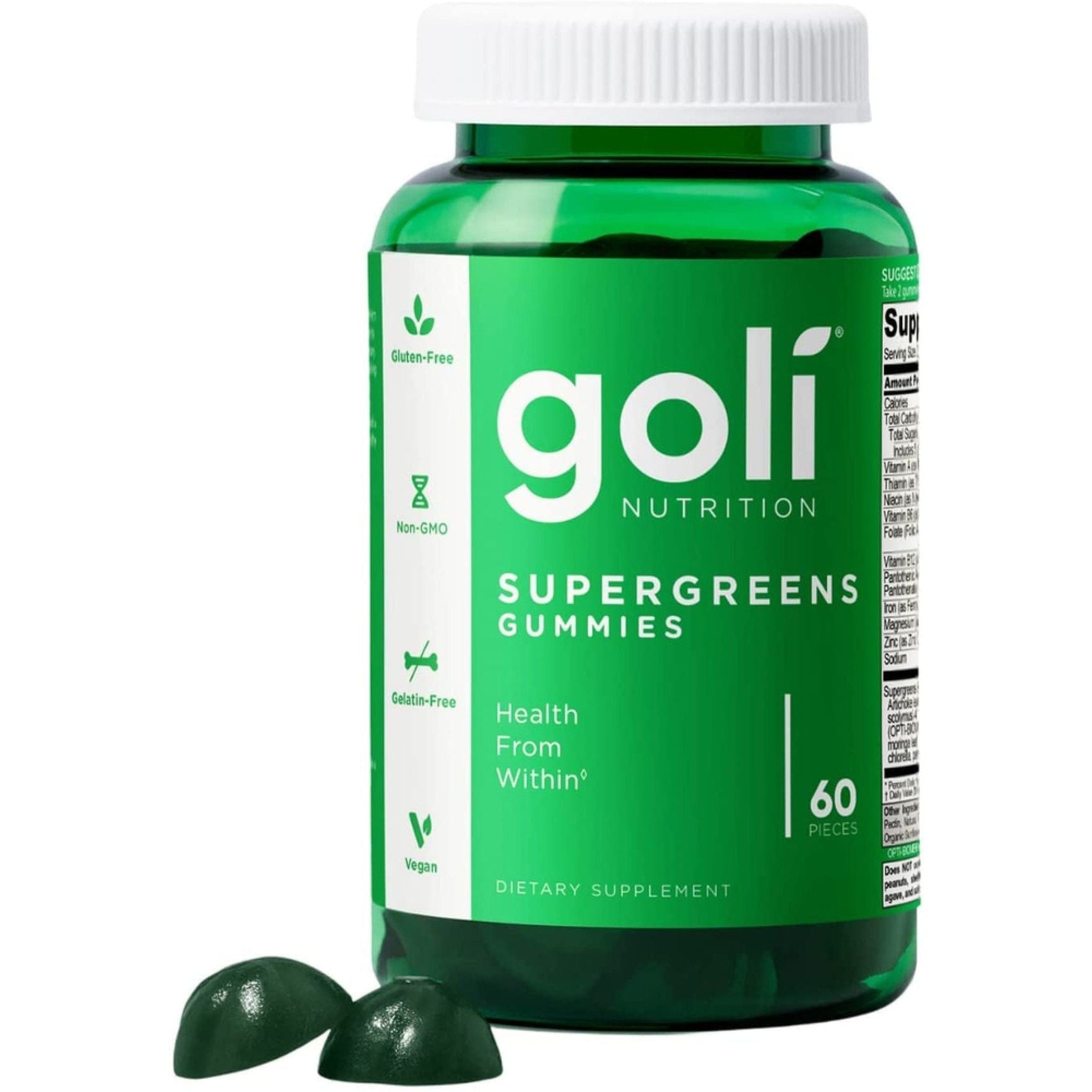 Goli Nutrition Vegan Supergreens Gummies