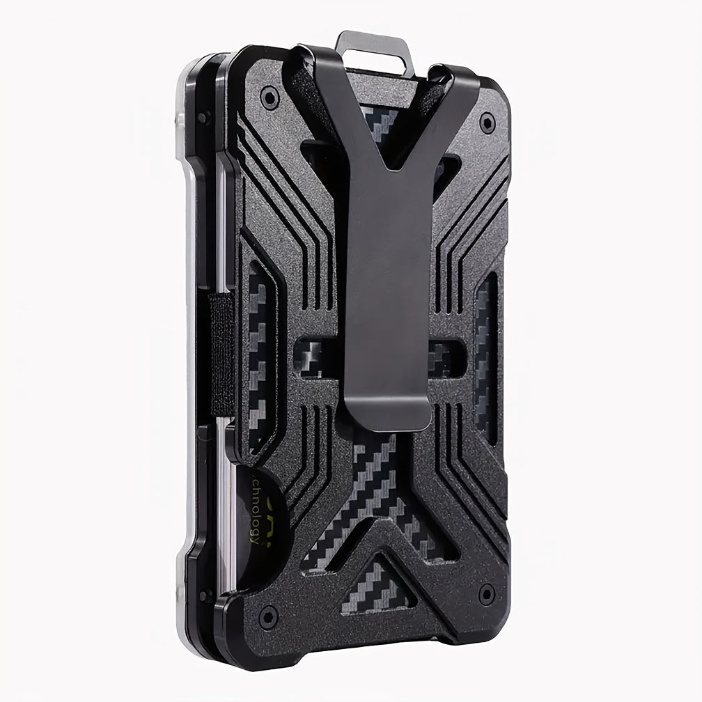 RFID Aluminum Money Clip Wallet – Ultra-Thin, Holds 15 Cards