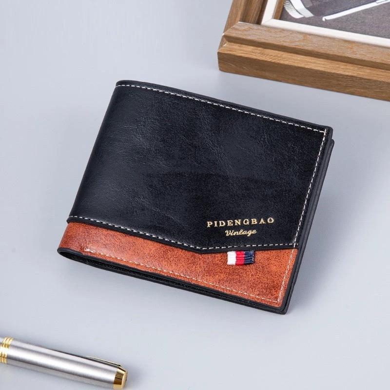 Two-fold Thin Retro Fashion Wallet For Men