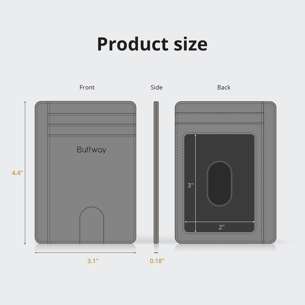 Buffway Slim Leather Wallet