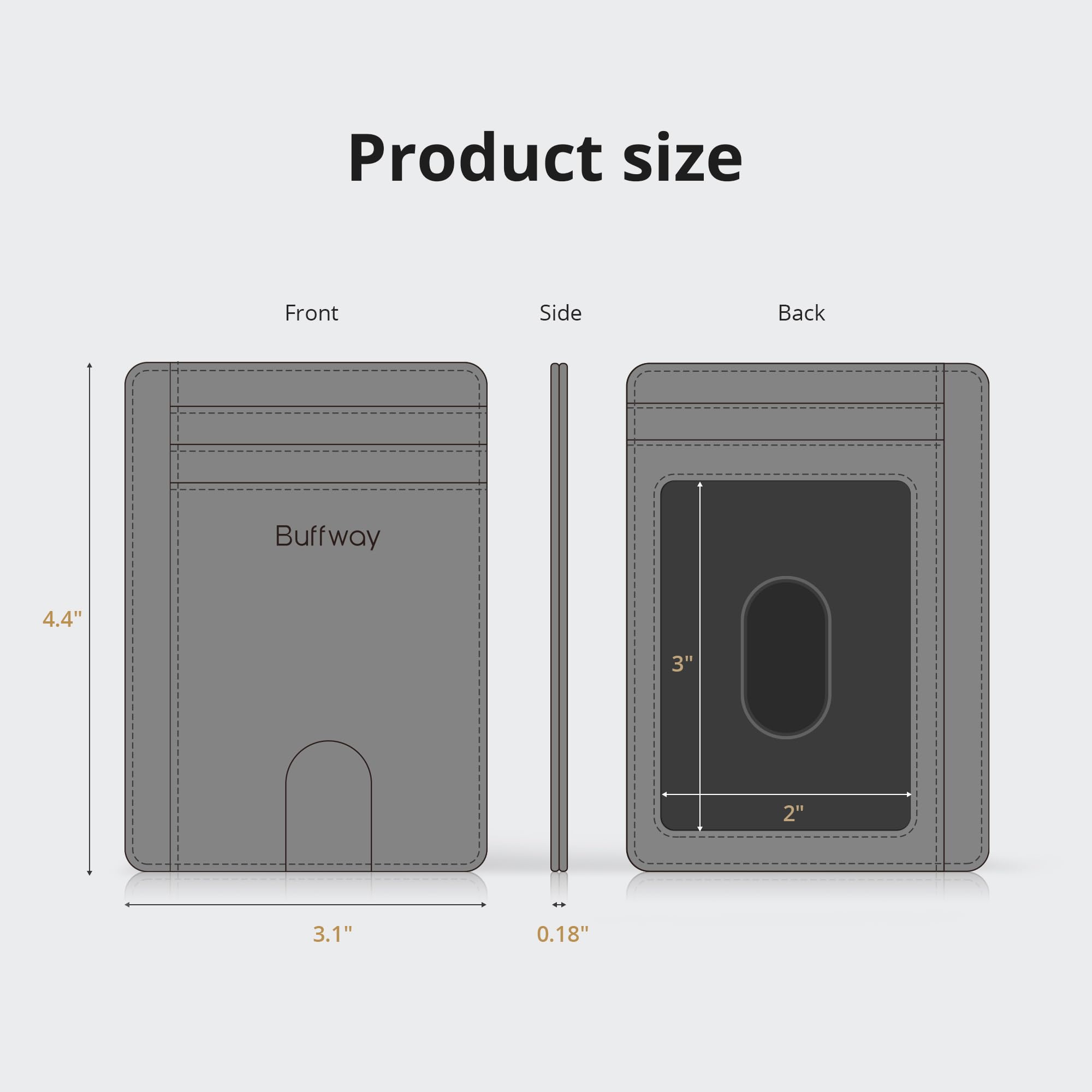 Buffway Slim Leather Wallet