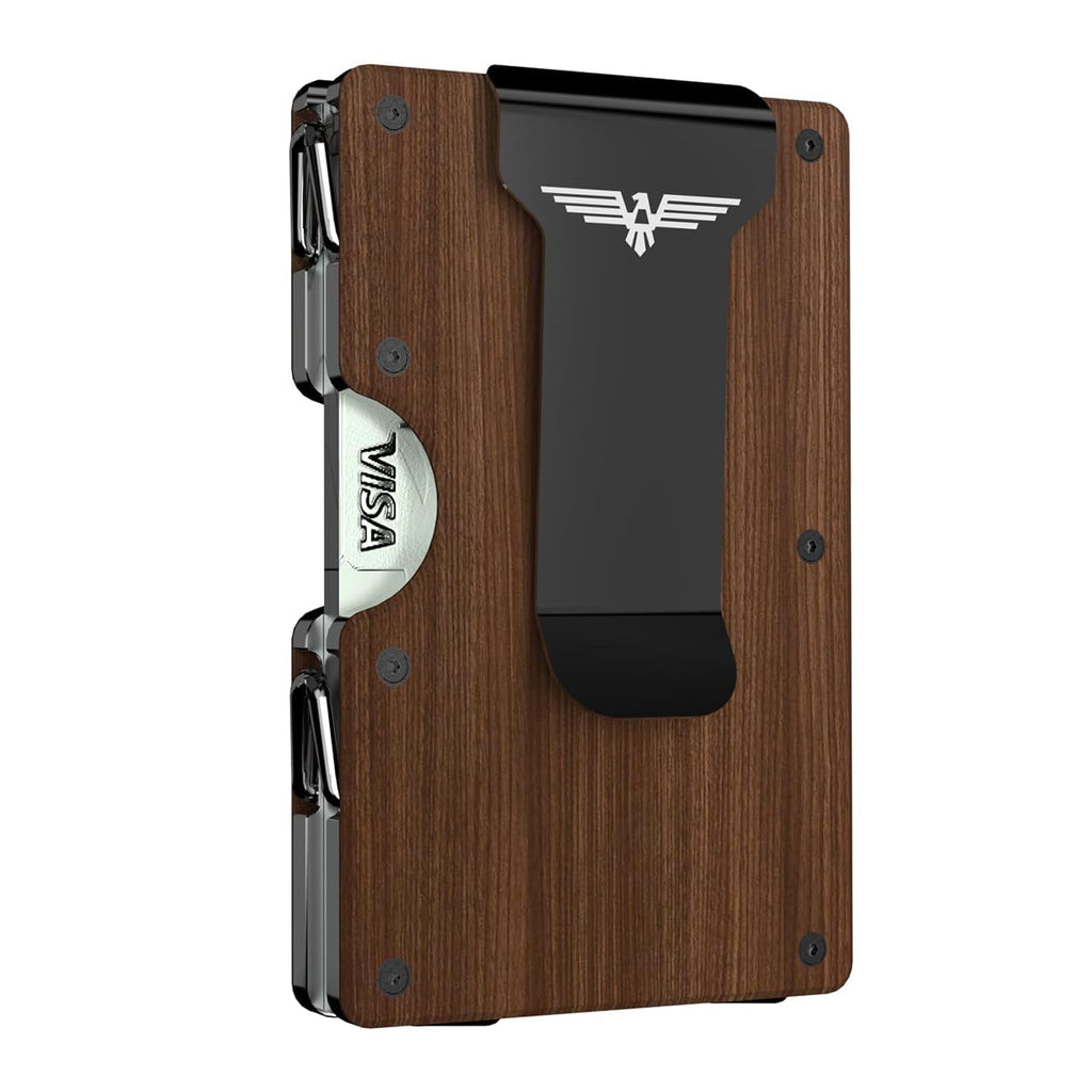 Upgraded Hinged Minimalist Wallet for Men