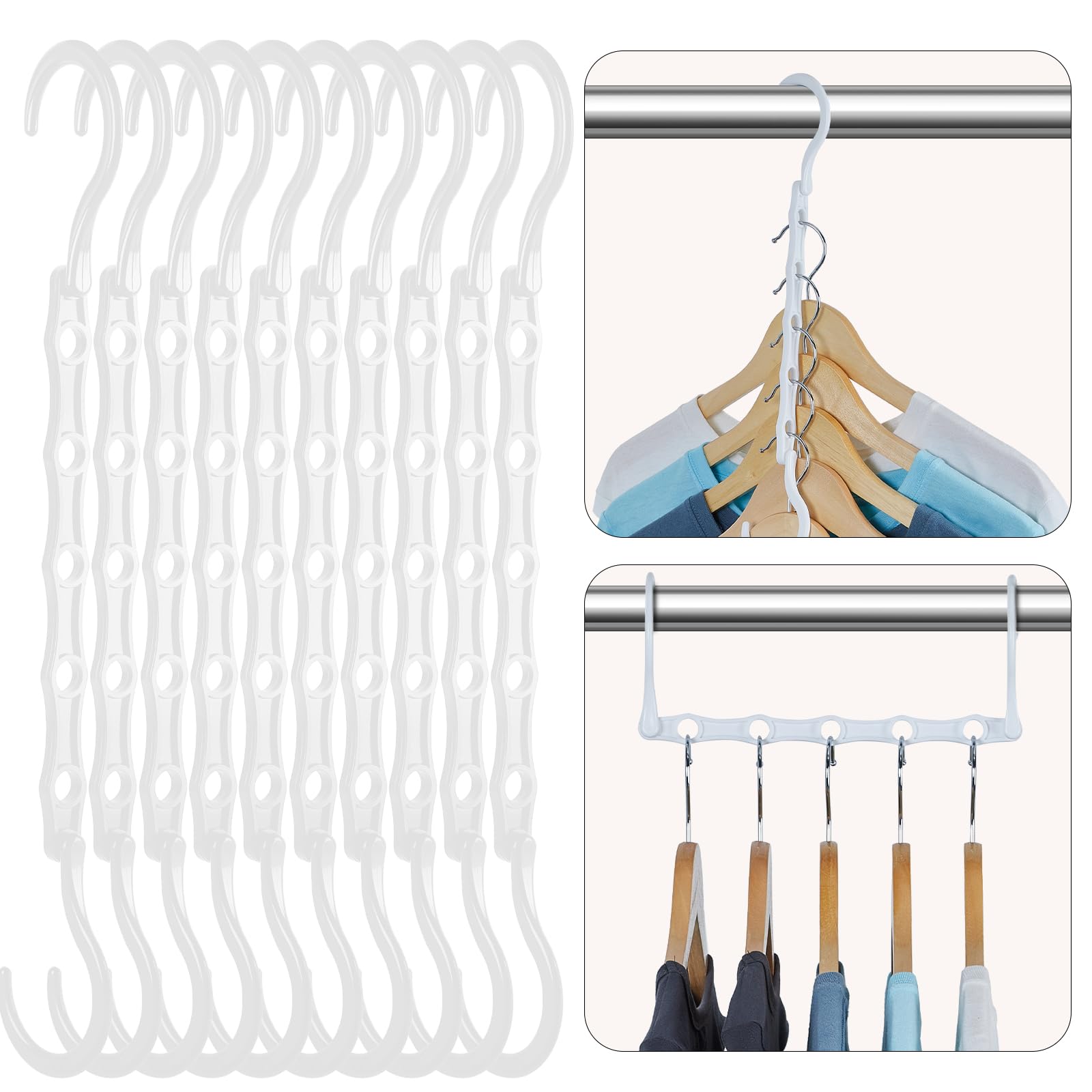 HOUSE DAY Black Magic Space Saving Hangers