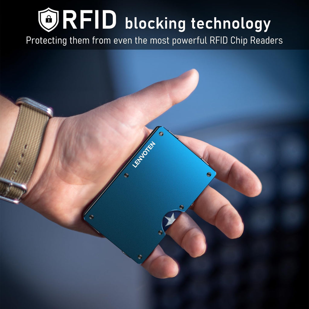 Upgraded Hinged Minimalist Wallet for Men