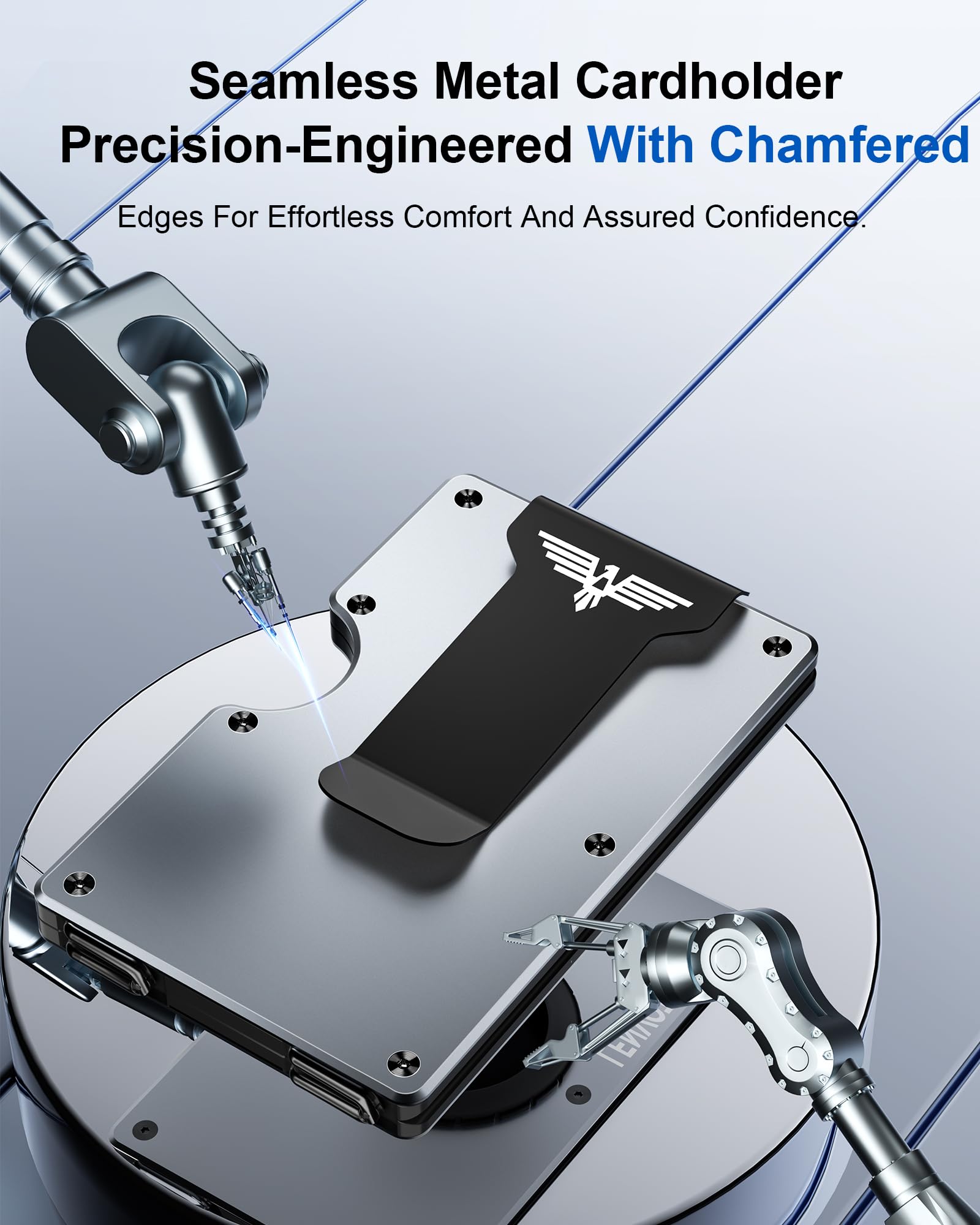 Upgraded Hinged Minimalist Wallet for Men