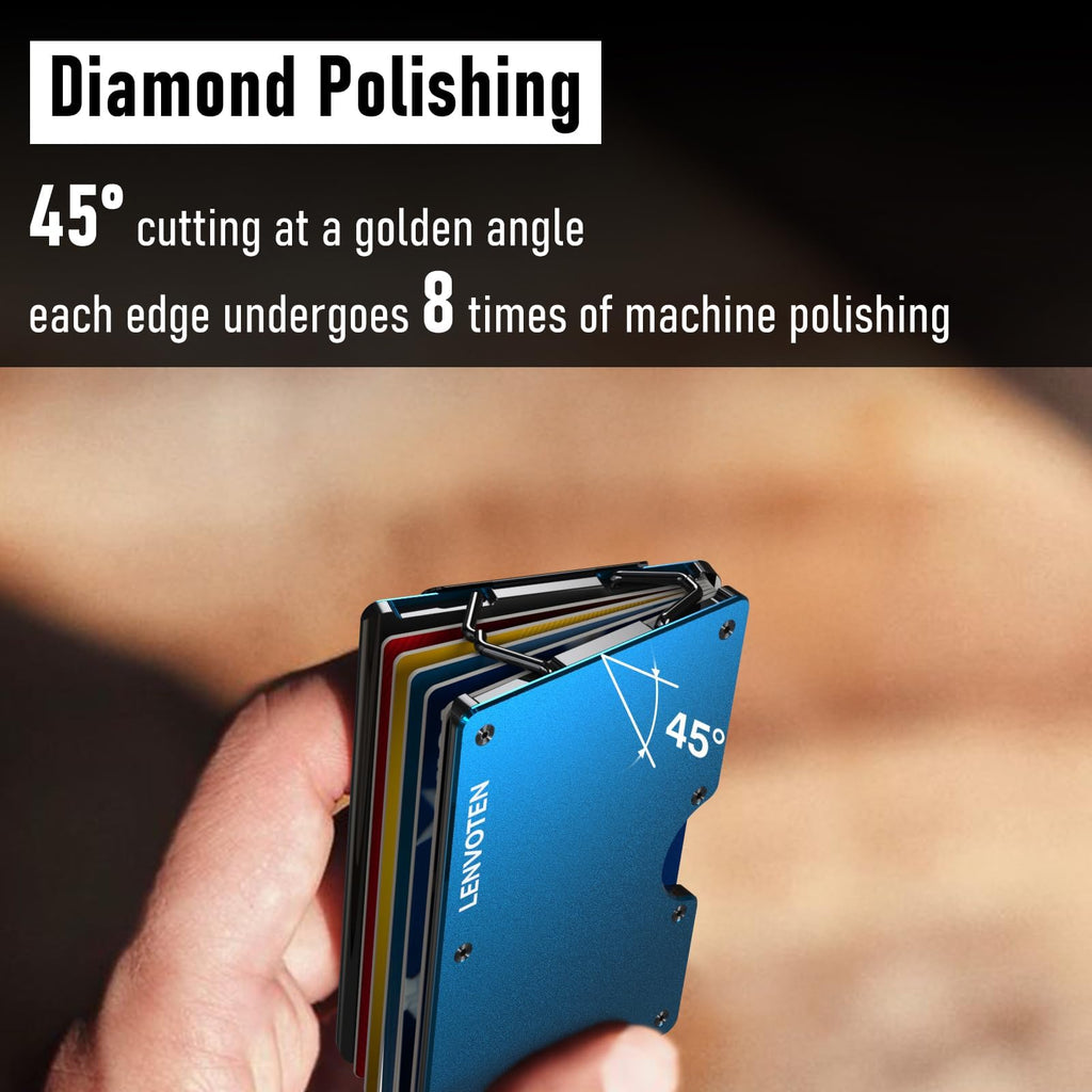 Upgraded Hinged Minimalist Wallet for Men