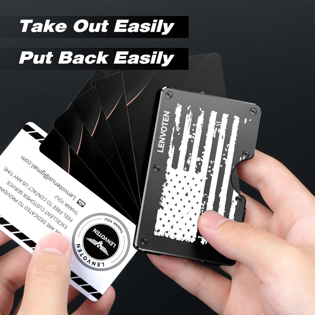 Upgraded Hinged Minimalist Wallet for Men