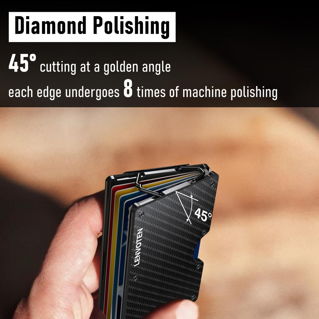 Upgraded Hinged Minimalist Wallet for Men