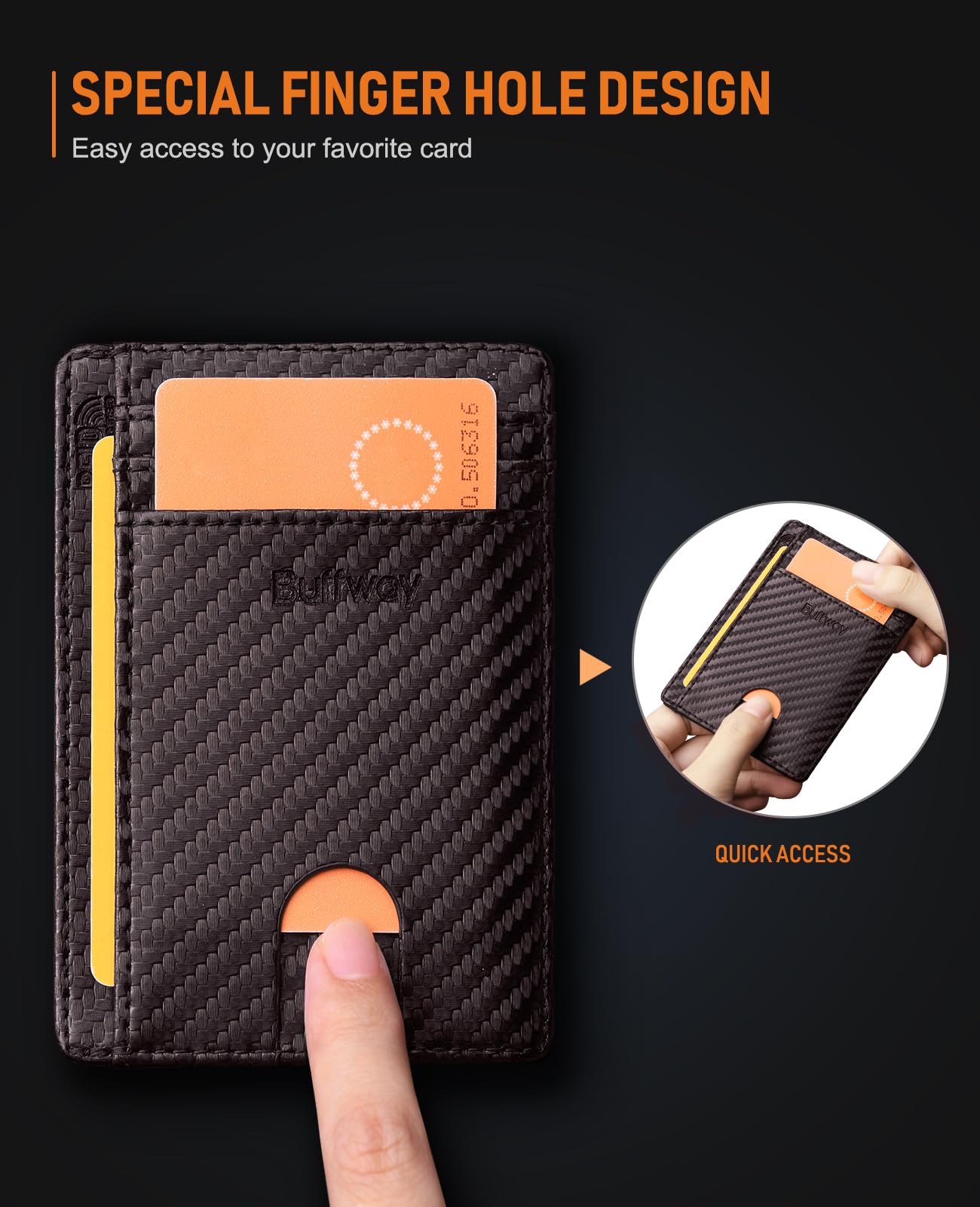 Buffway Slim Leather Wallet