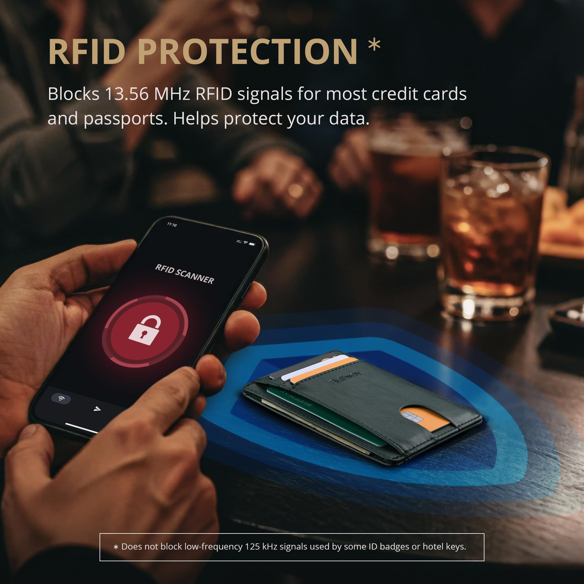 Buffway Slim Leather Wallet