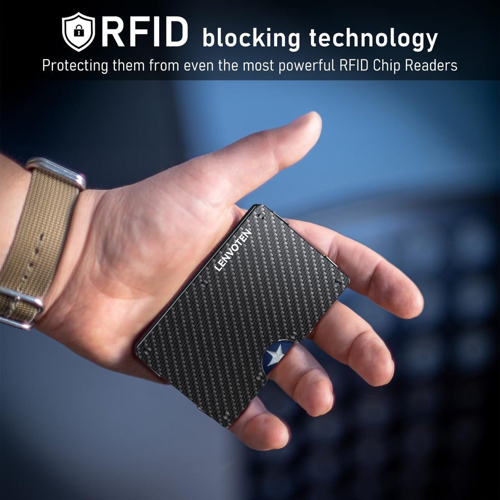 Upgraded Hinged Minimalist Wallet for Men