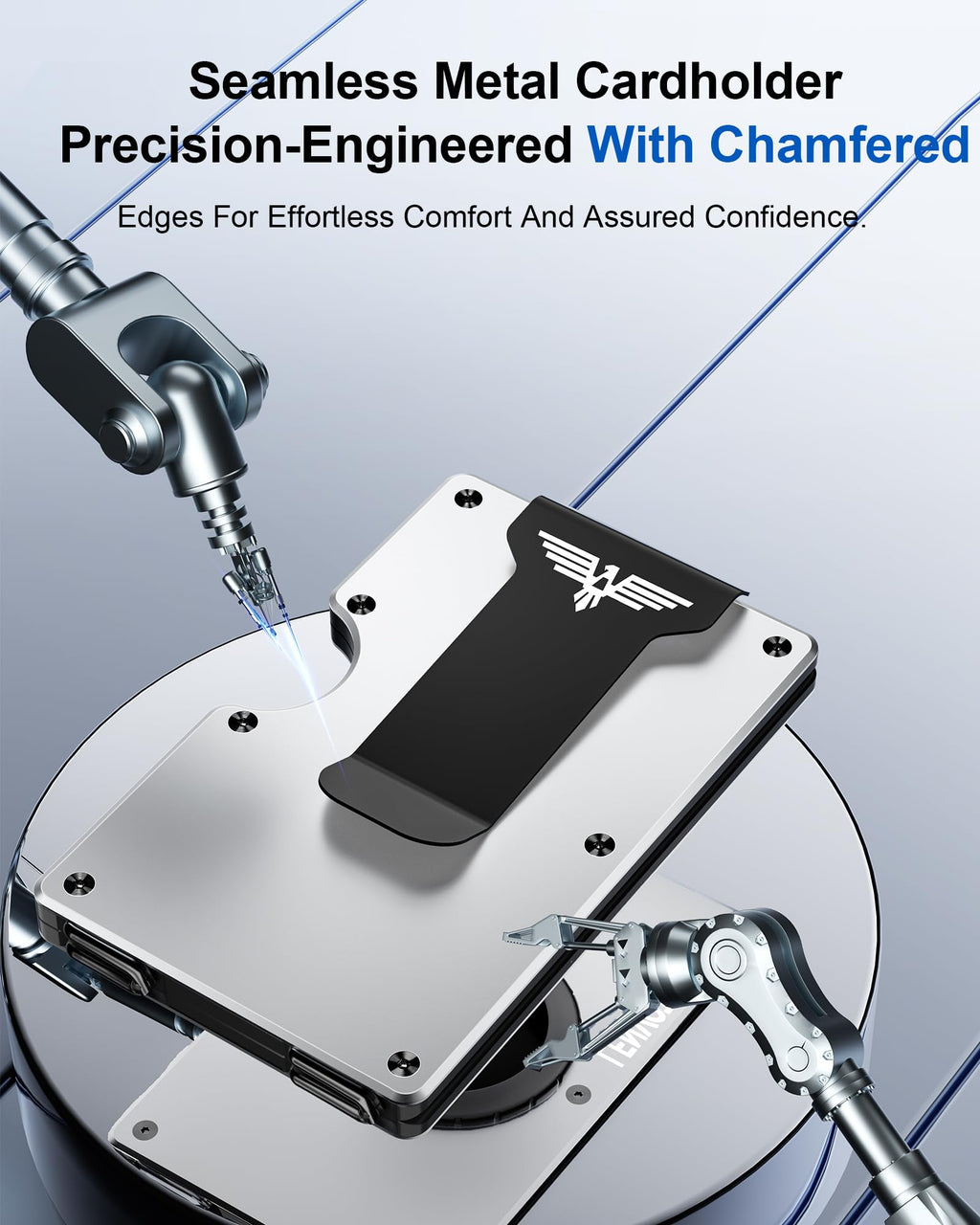 Upgraded Hinged Minimalist Wallet for Men