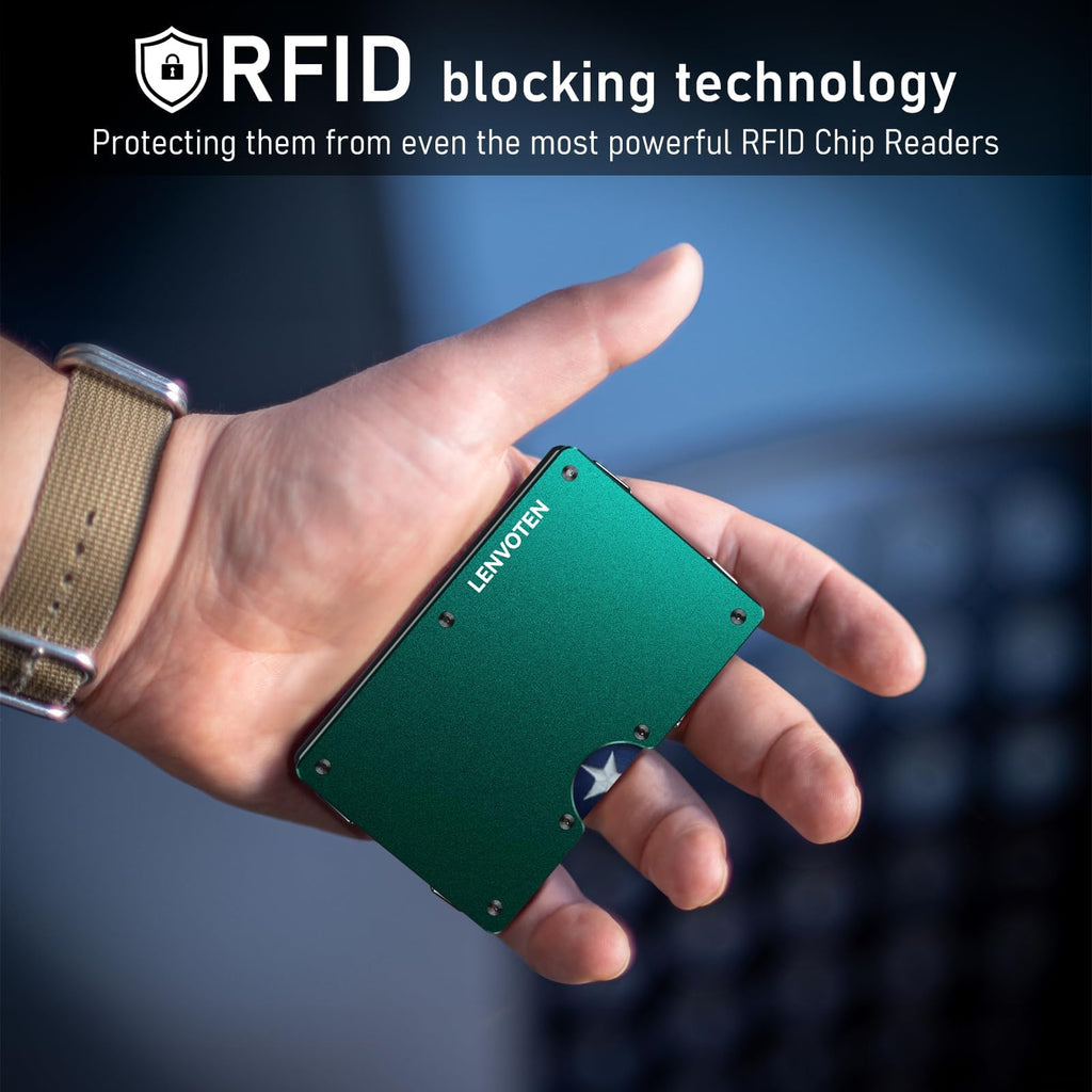 Upgraded Hinged Minimalist Wallet for Men