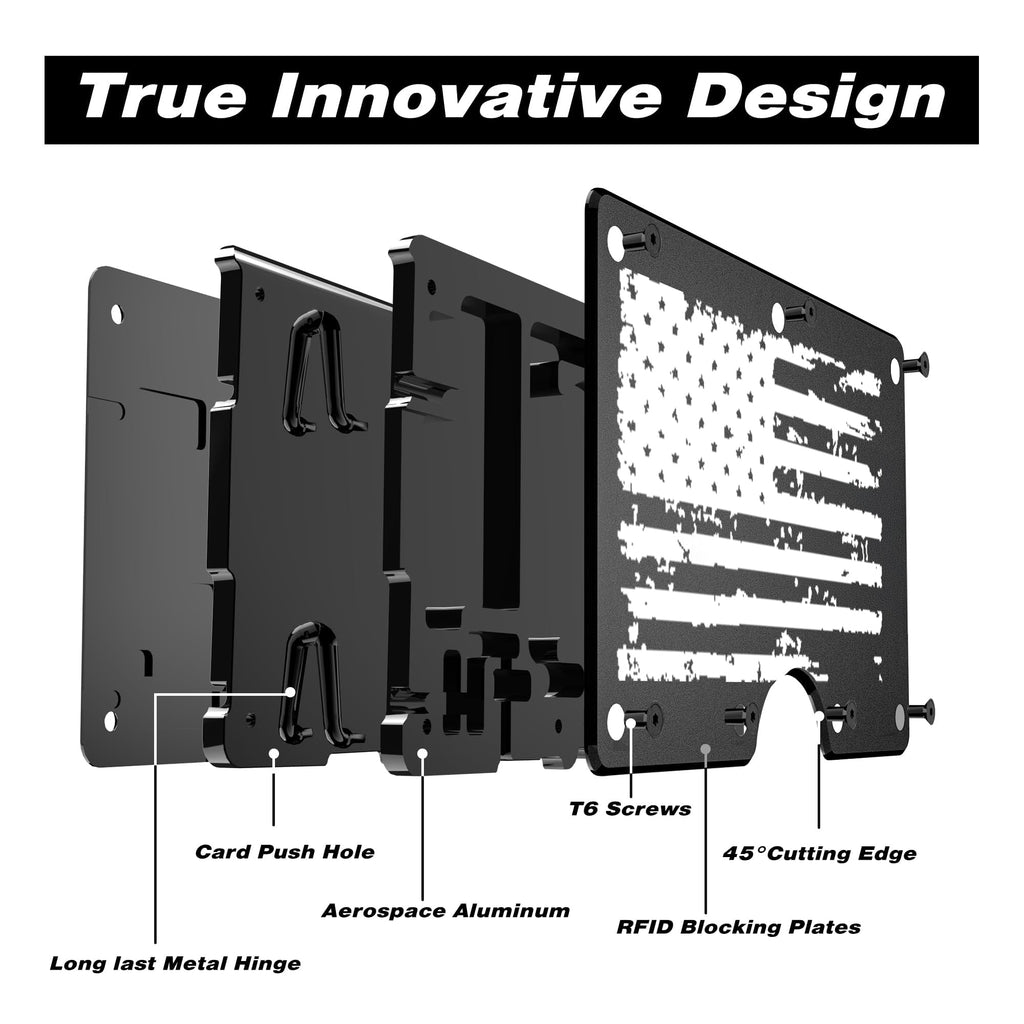 Upgraded Hinged Minimalist Wallet for Men