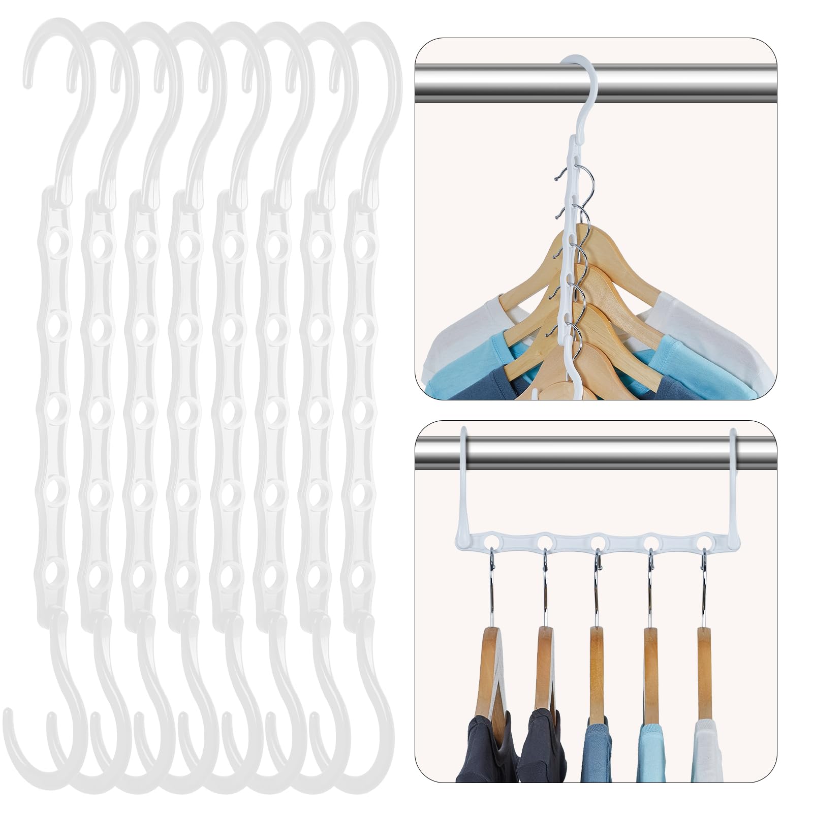 HOUSE DAY Black Magic Space Saving Hangers
