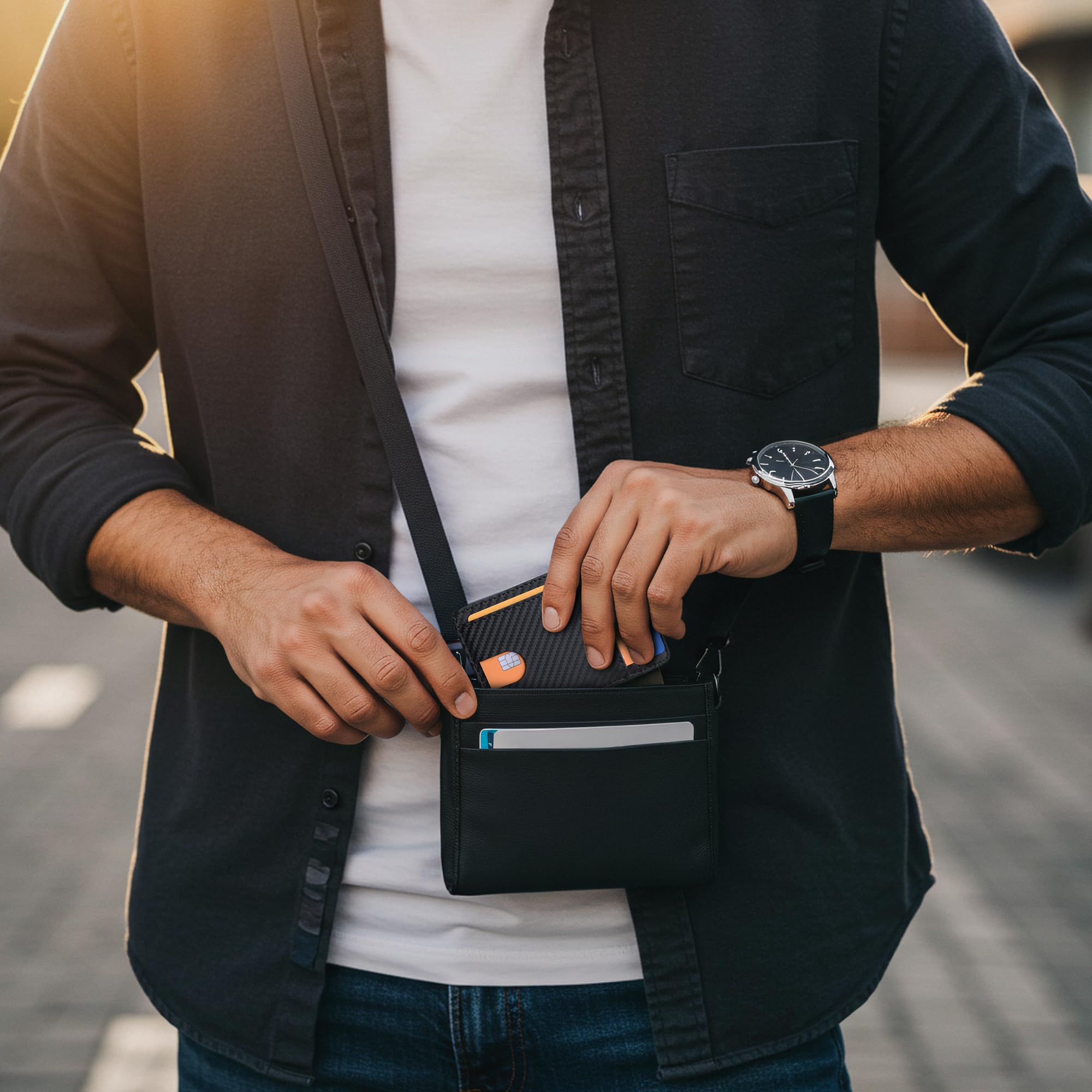 Buffway Slim Leather Wallet