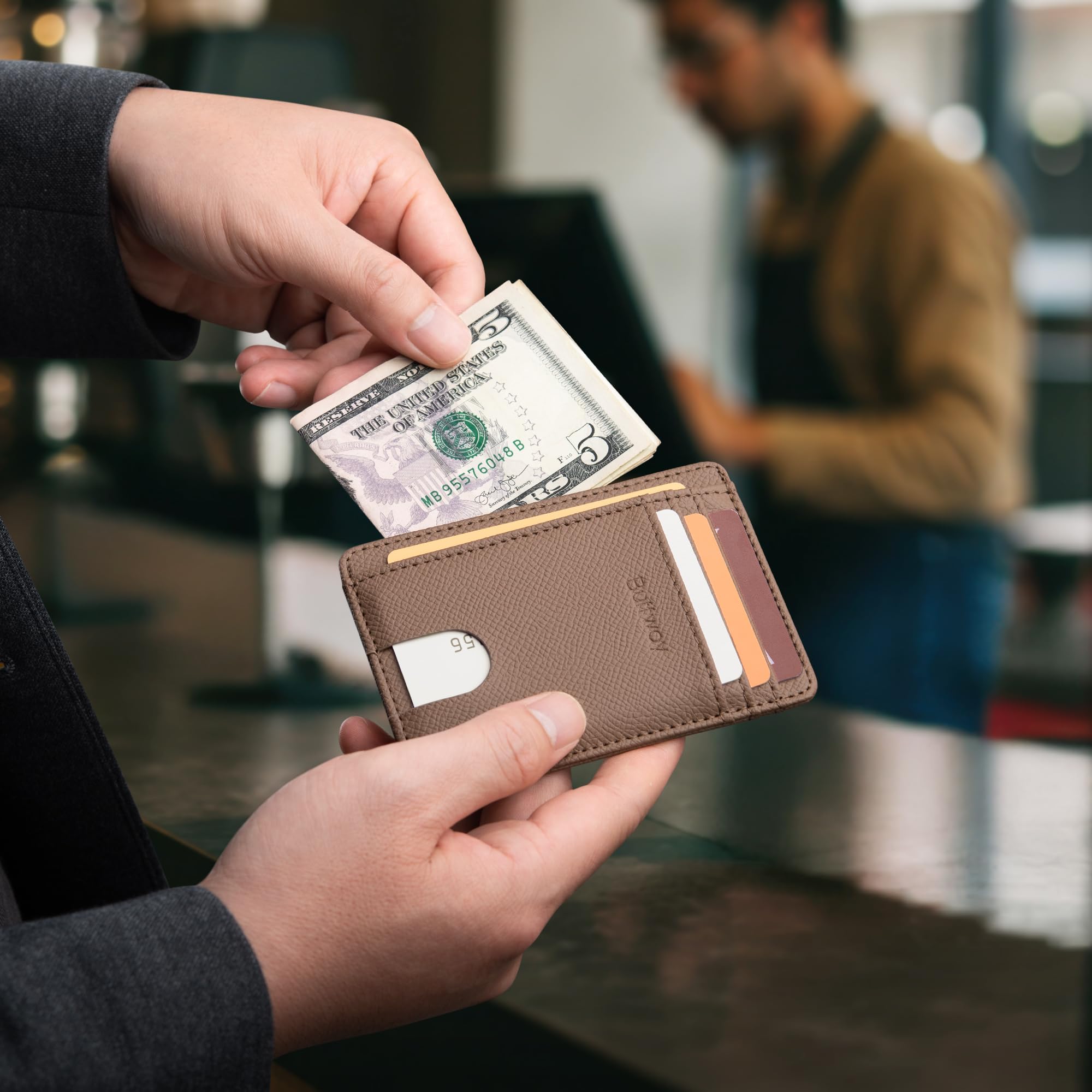 Buffway Slim Leather Wallet