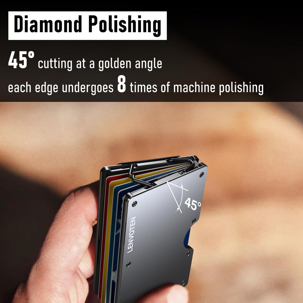 Upgraded Hinged Minimalist Wallet for Men