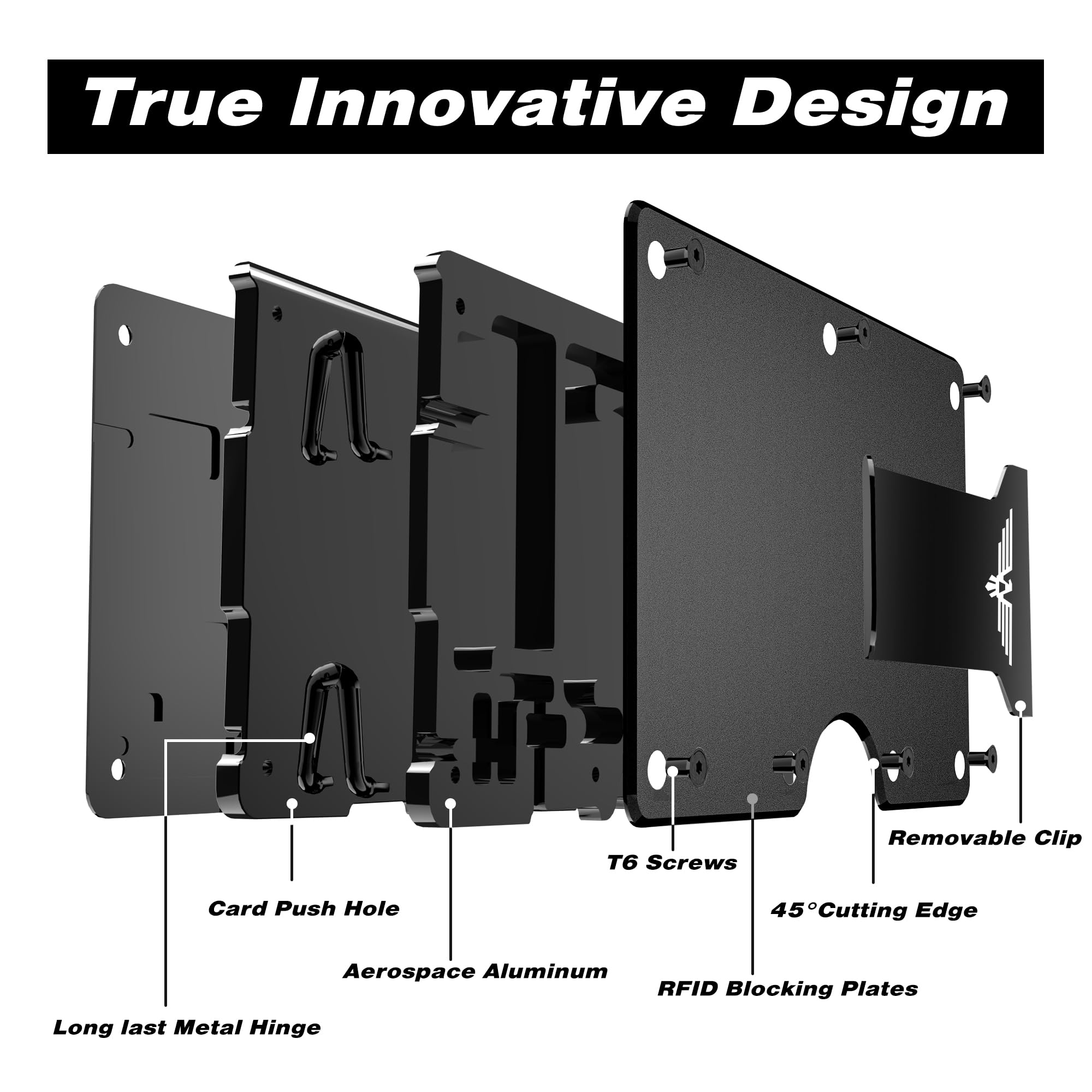 Upgraded Hinged Minimalist Wallet for Men