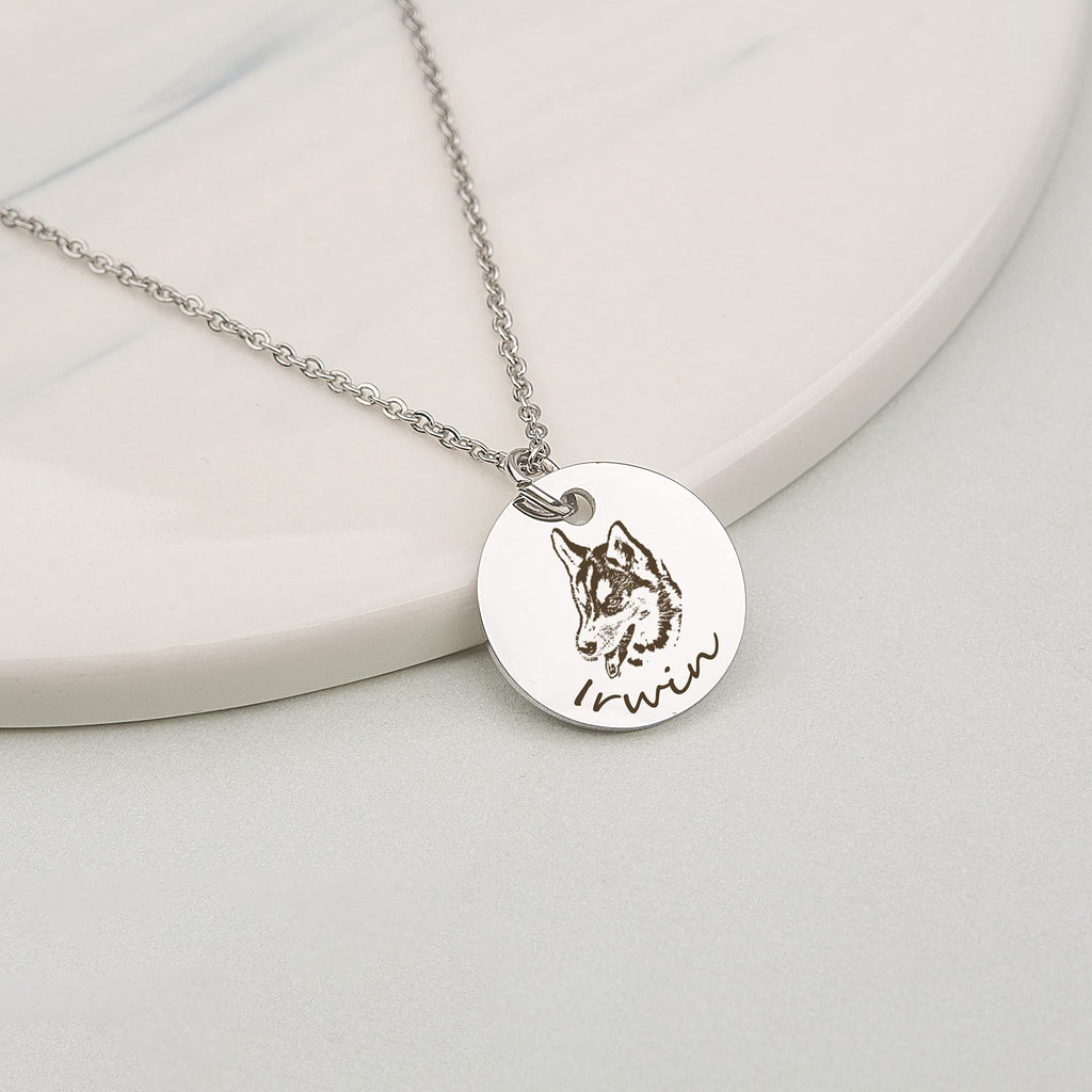 Anavia Personalized Pet Portrait Necklace