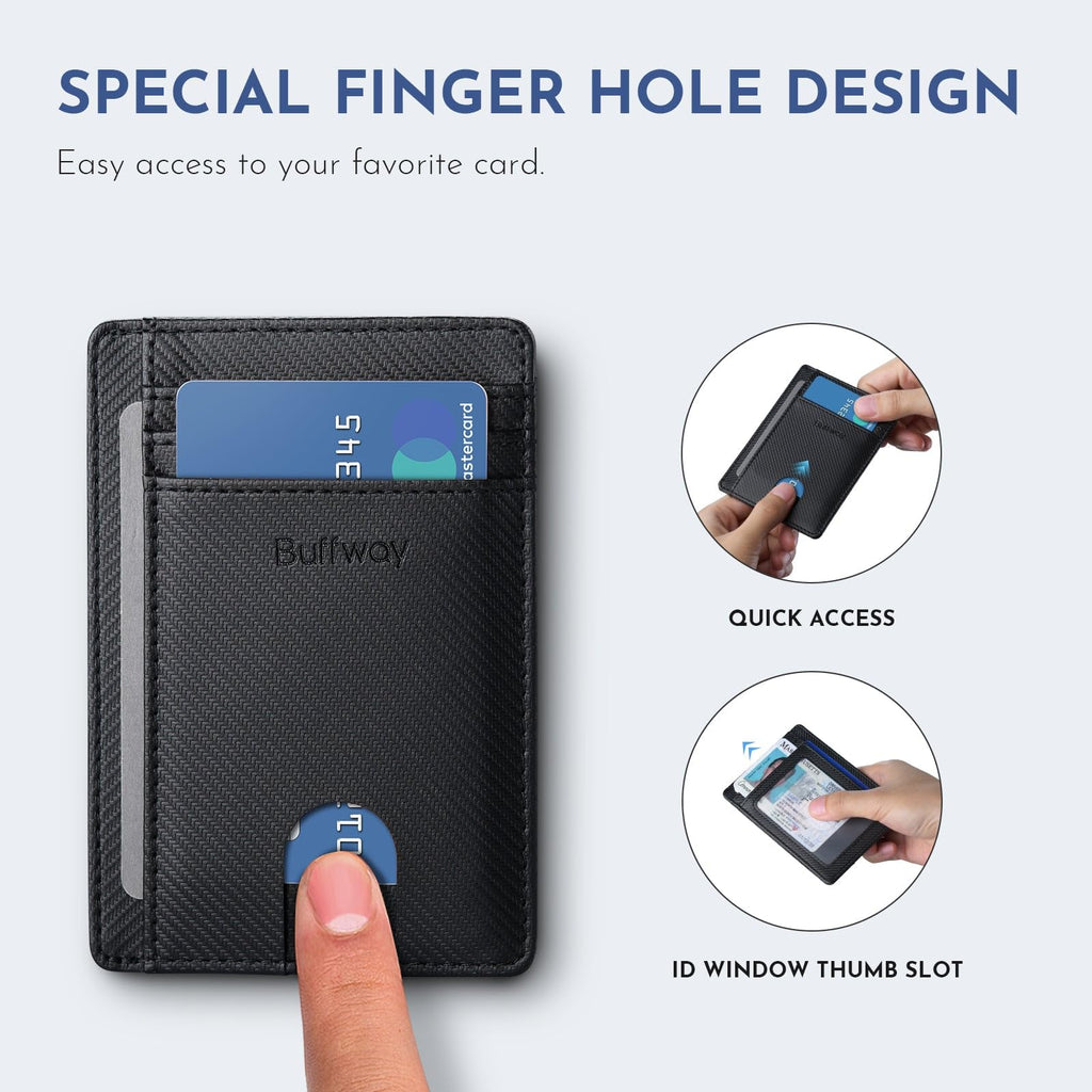 Buffway Slim Leather Wallet