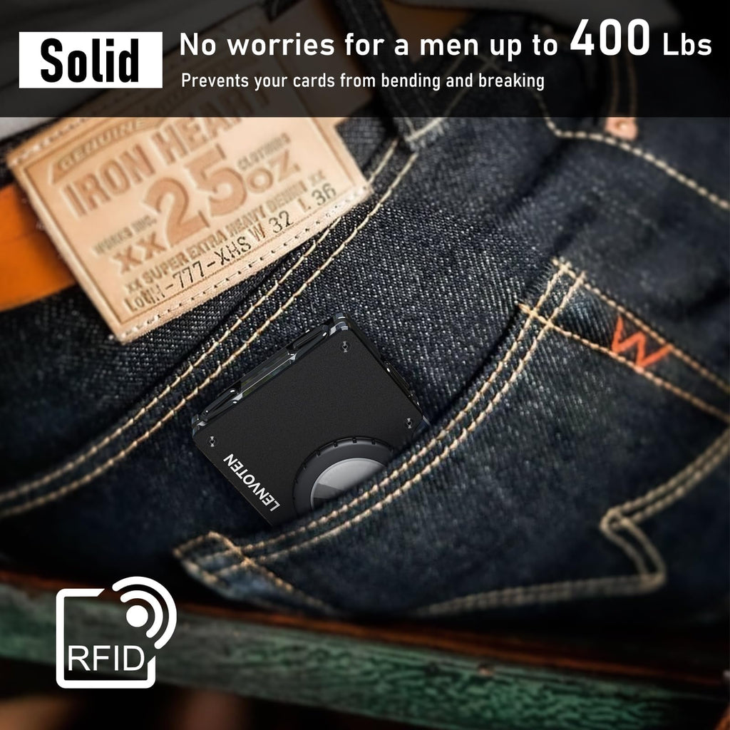 Upgraded Hinged Minimalist Wallet for Men