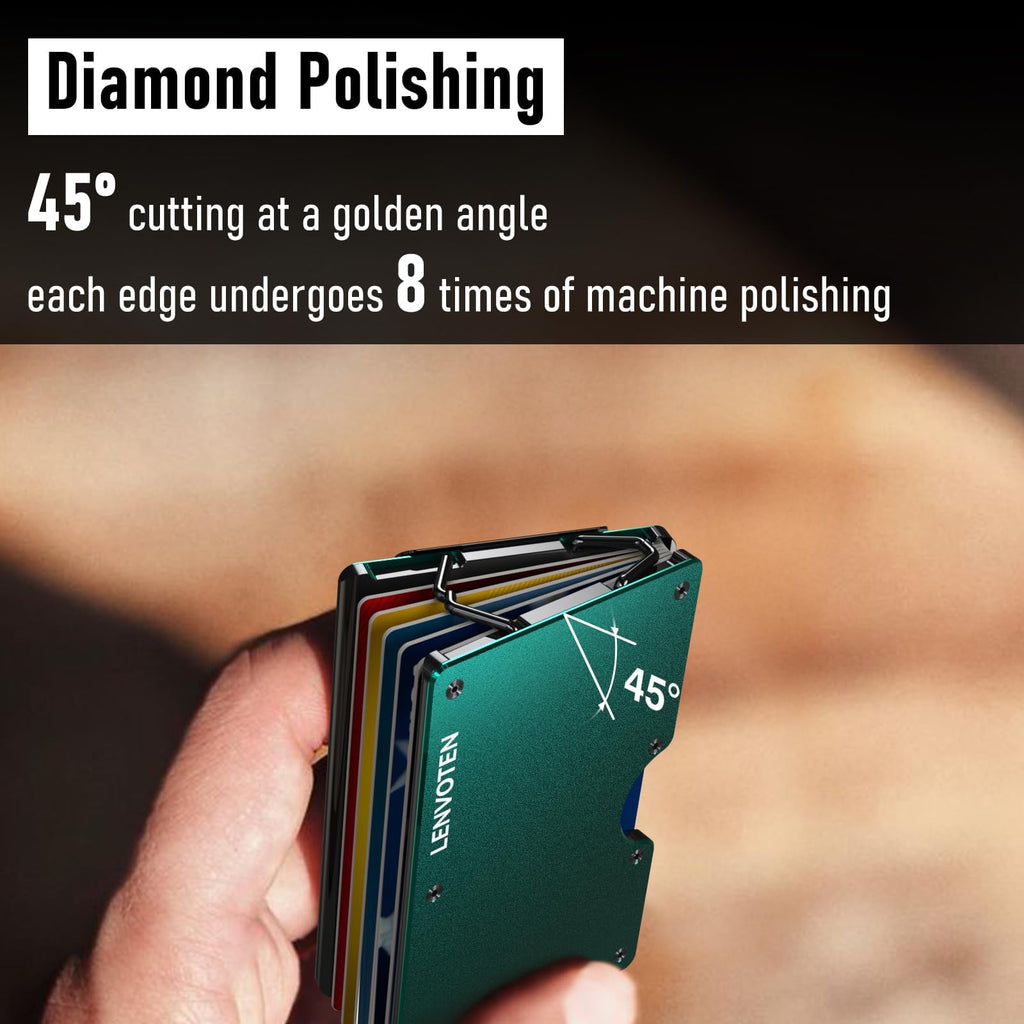 Upgraded Hinged Minimalist Wallet for Men