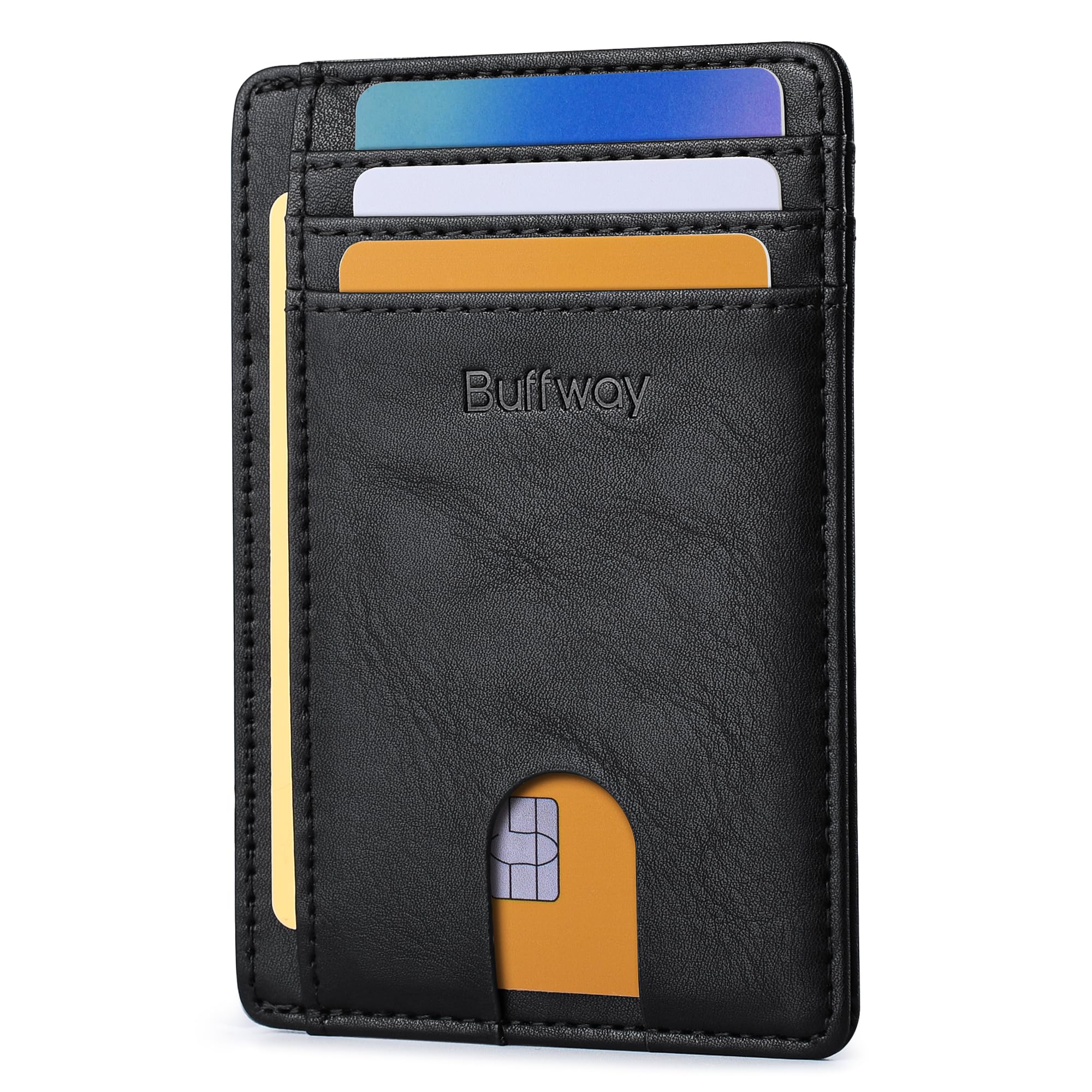 Buffway Slim Leather Wallet