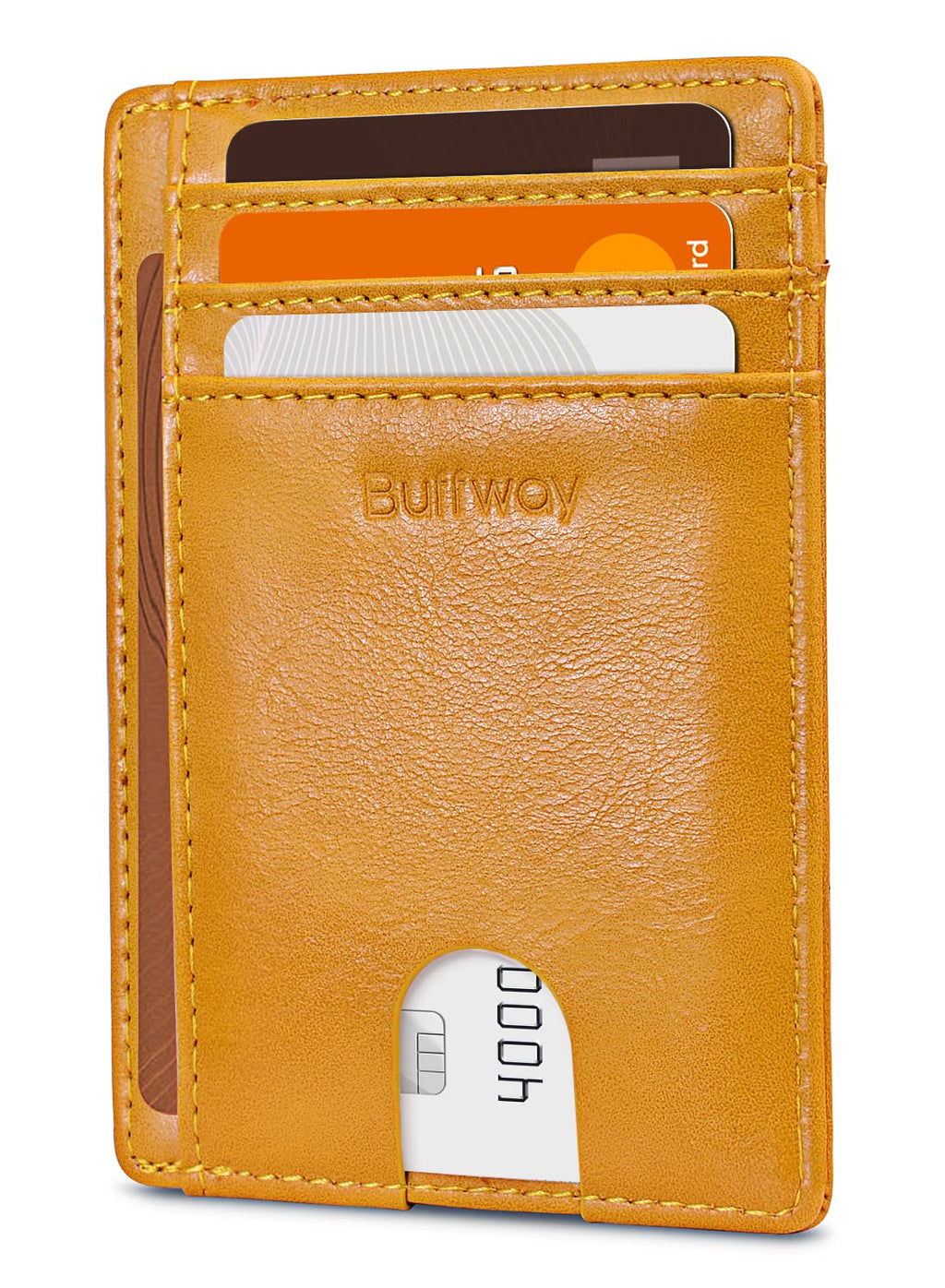 Buffway Slim Leather Wallet