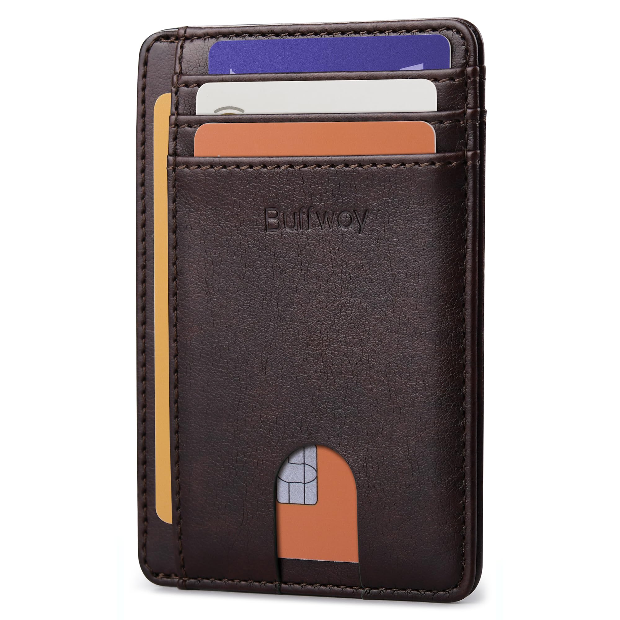 Buffway Slim Leather Wallet