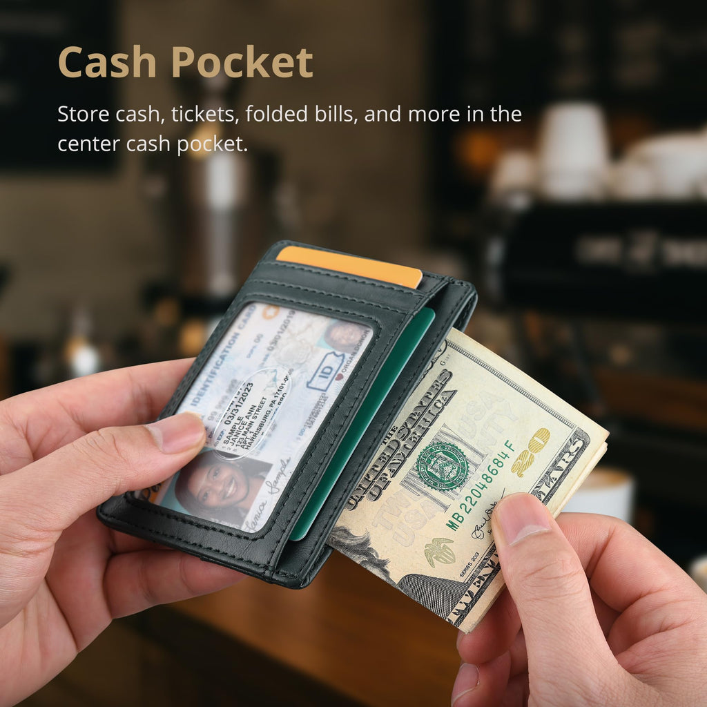 Buffway Slim Leather Wallet