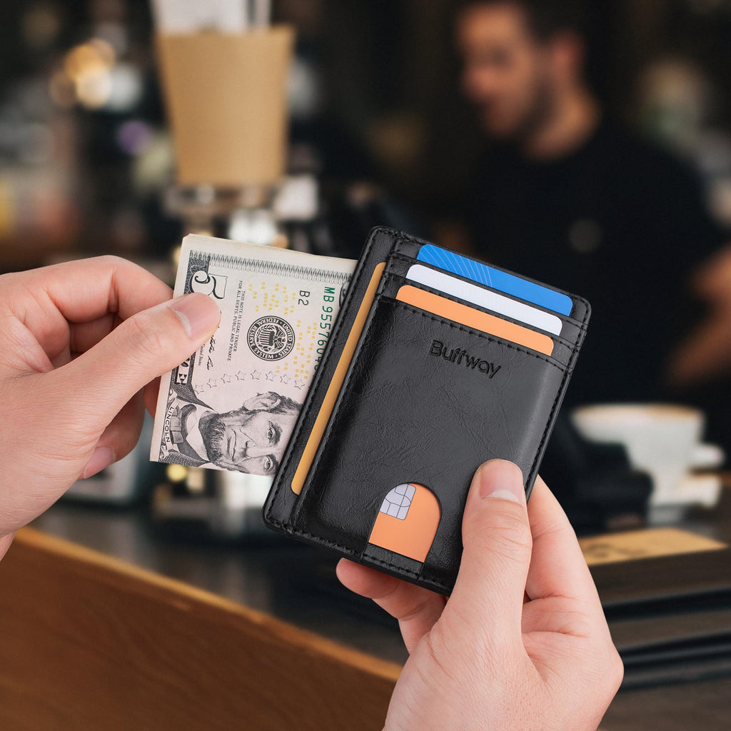 Buffway Slim Leather Wallet