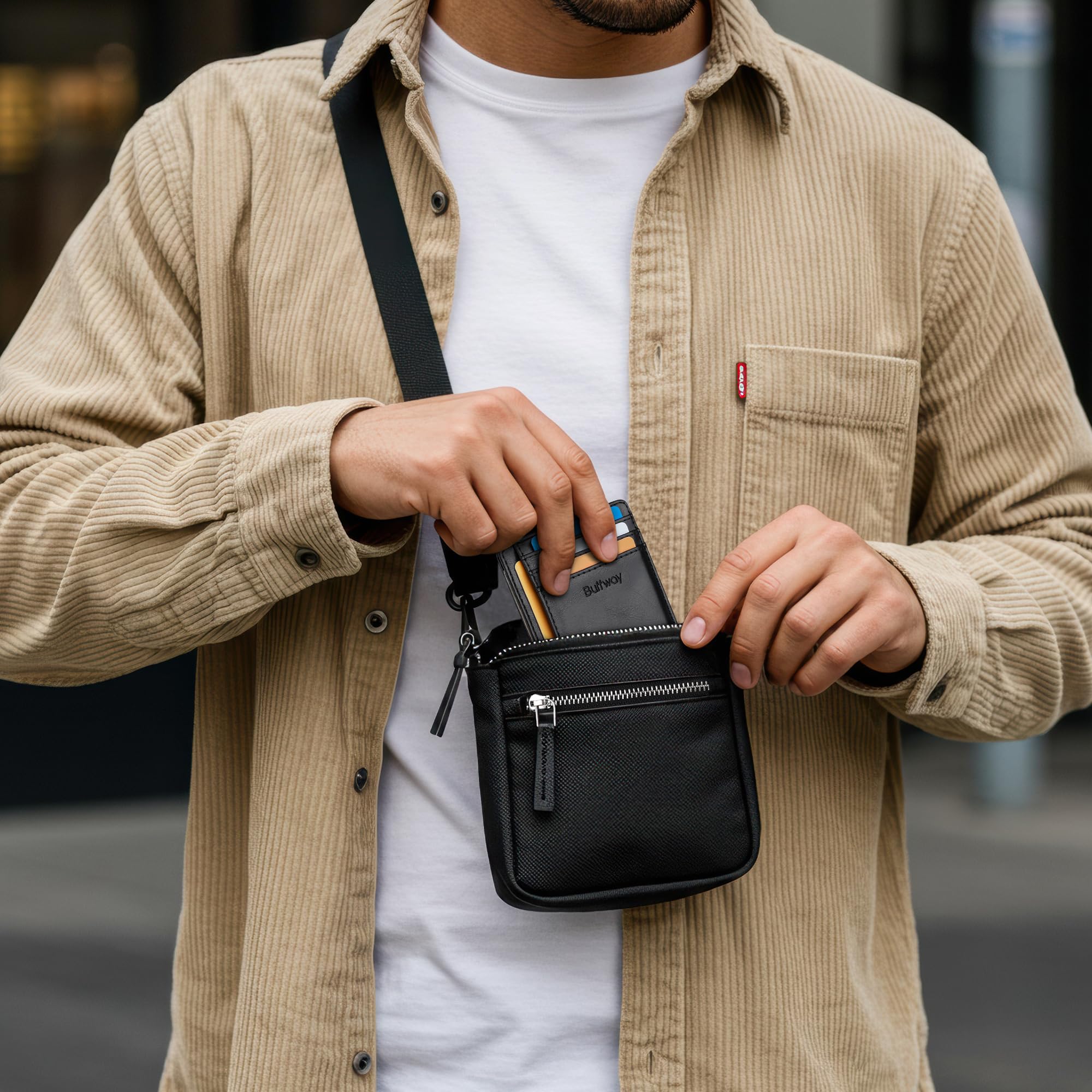 Buffway Slim Leather Wallet