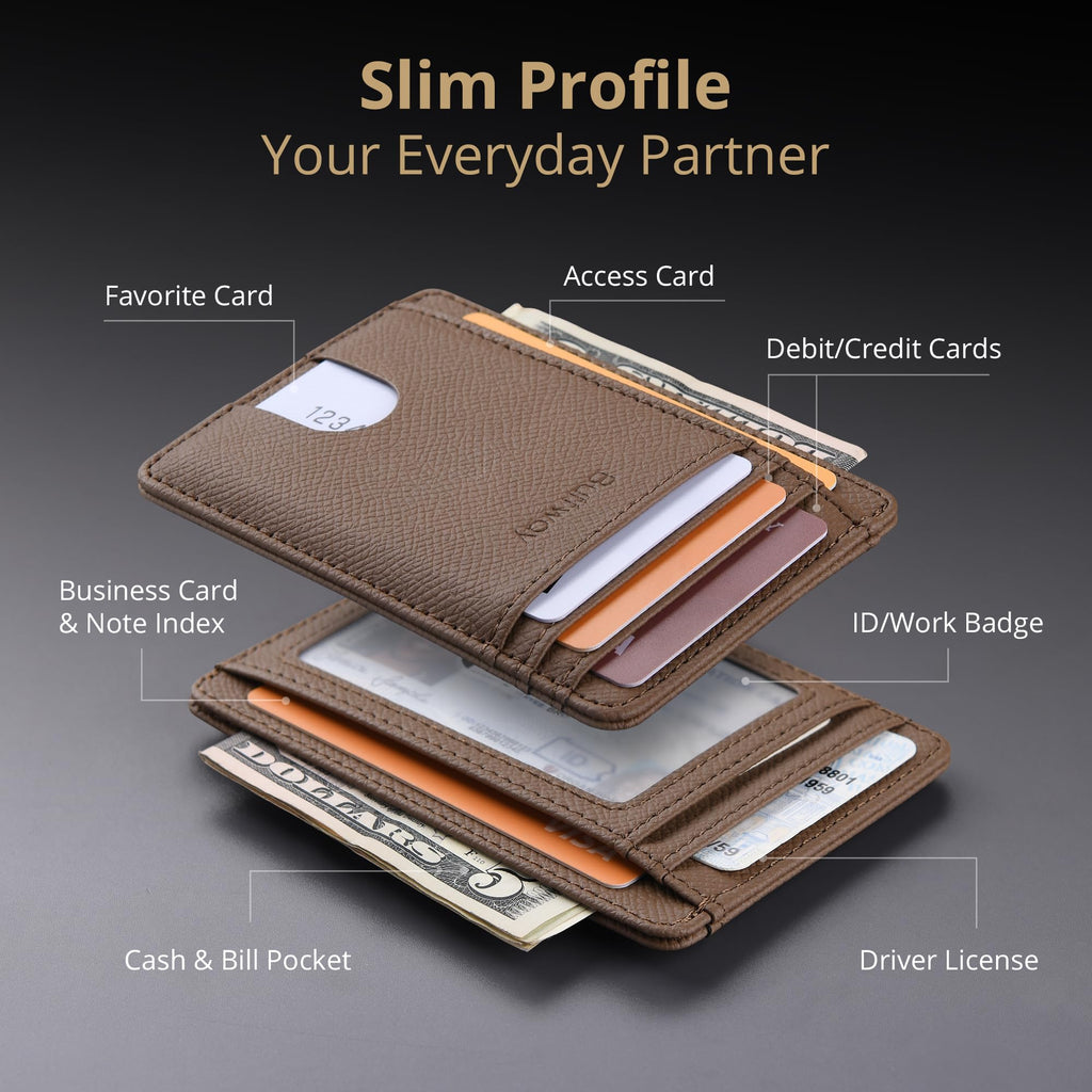 Buffway Slim Leather Wallet