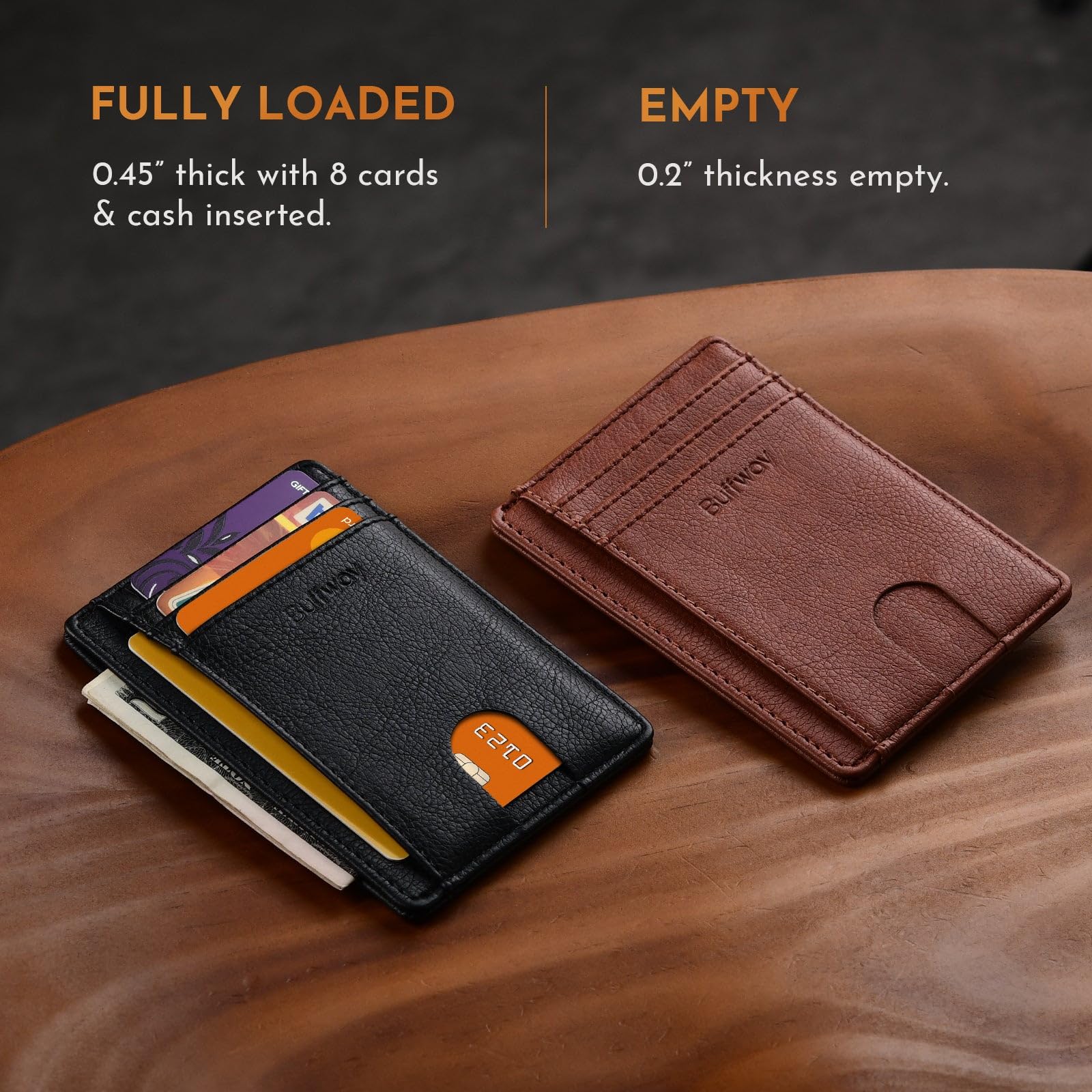 Buffway Slim Leather Wallet