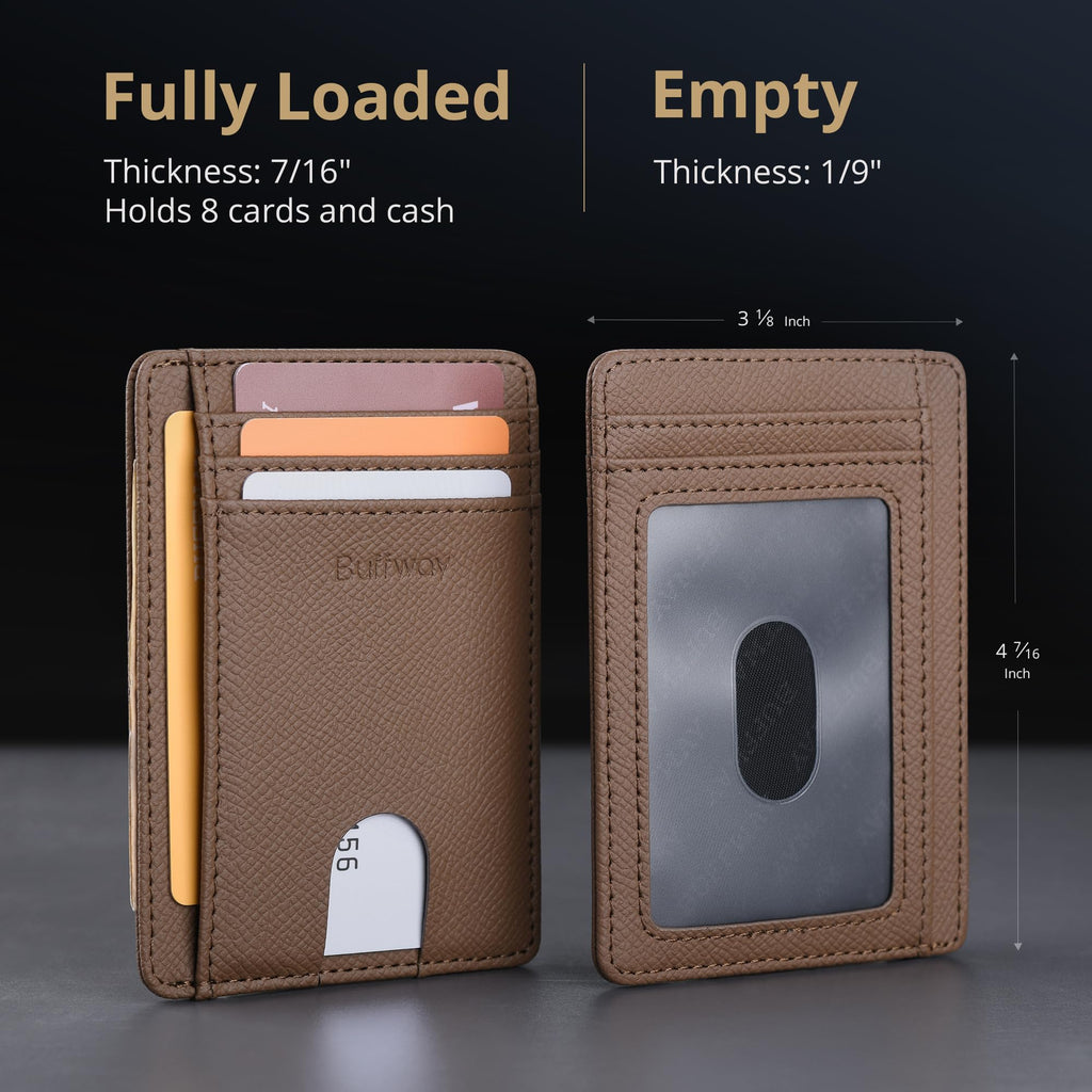 Buffway Slim Leather Wallet