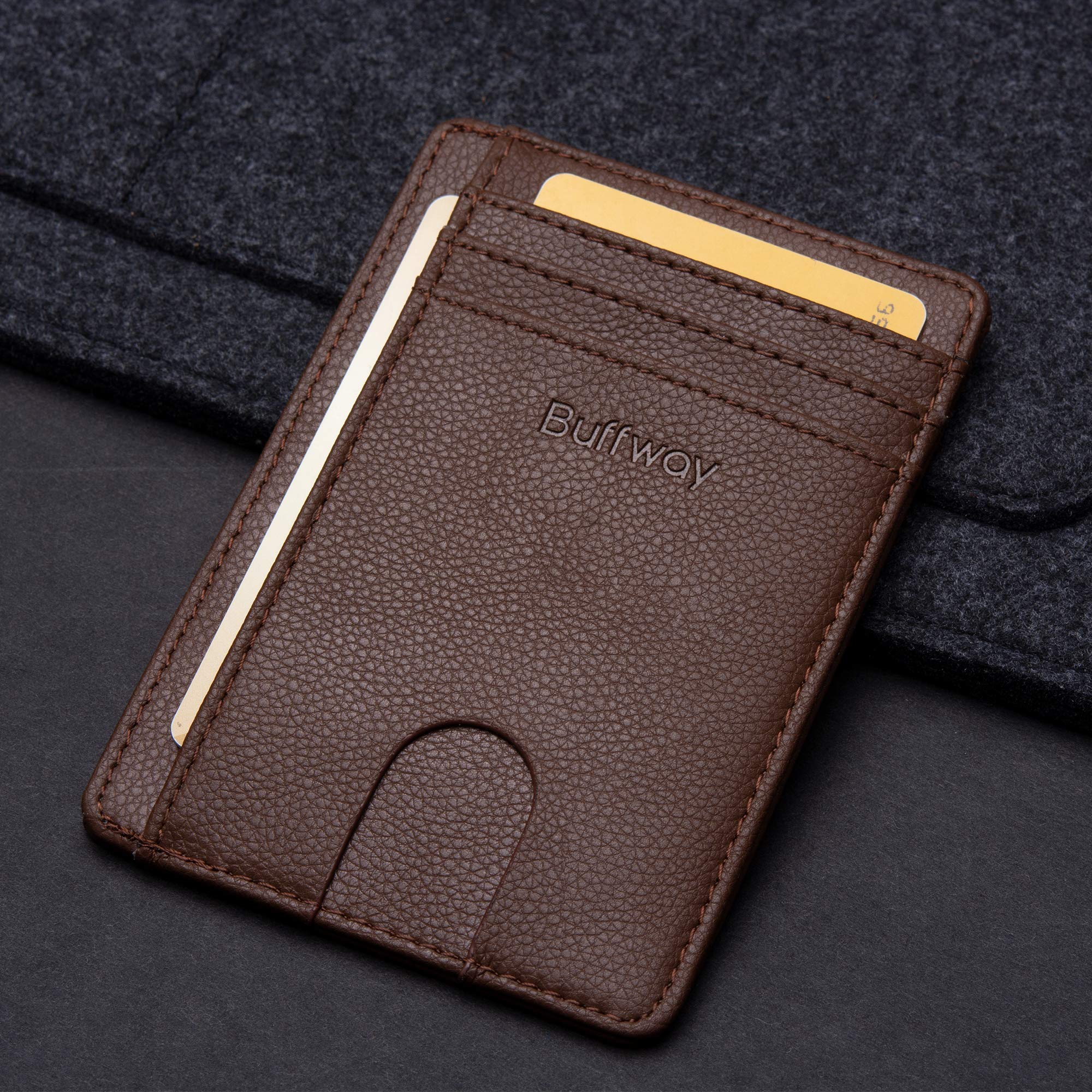 Buffway Slim Leather Wallet