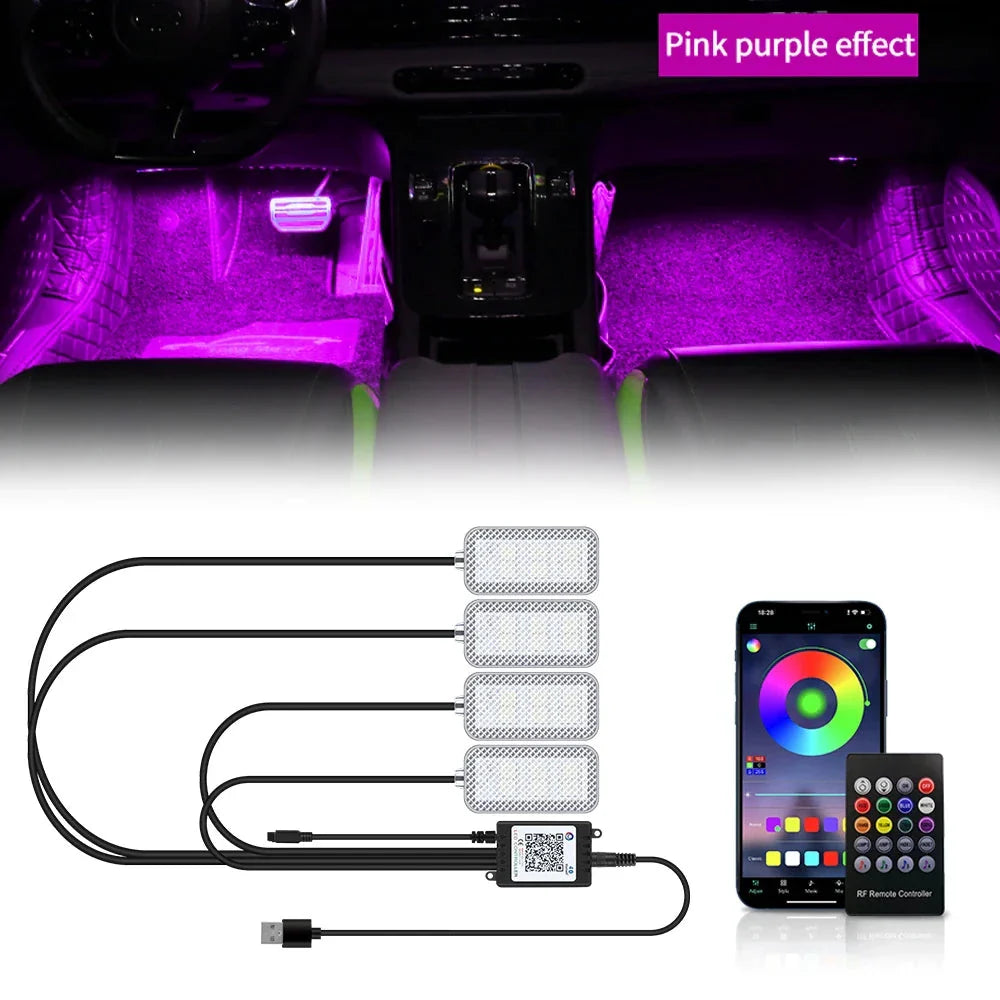 LED Car Interior Ambient Lights Kit
