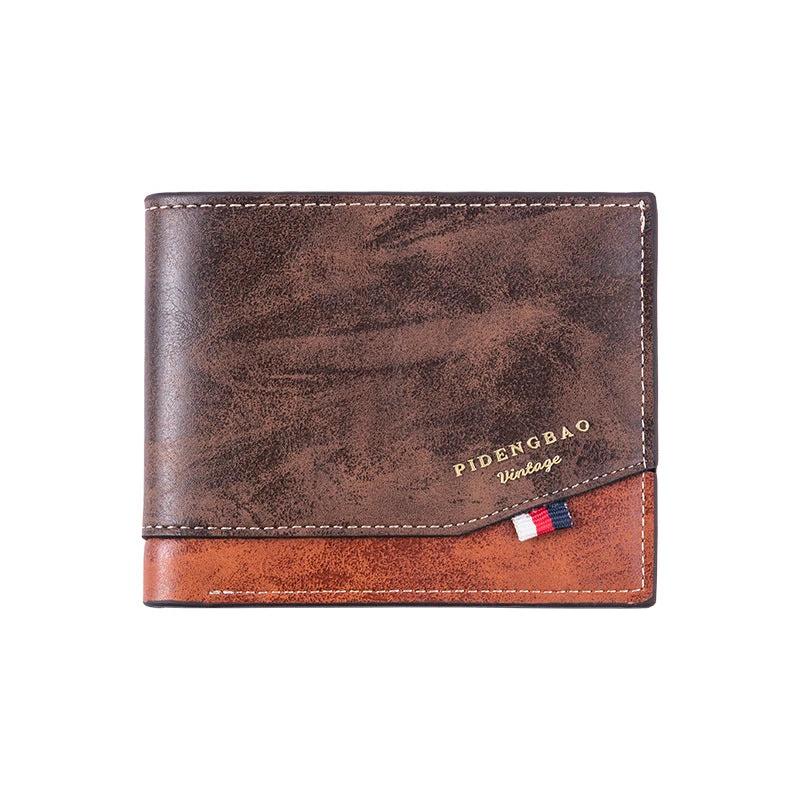 Two-fold Thin Retro Fashion Wallet For Men