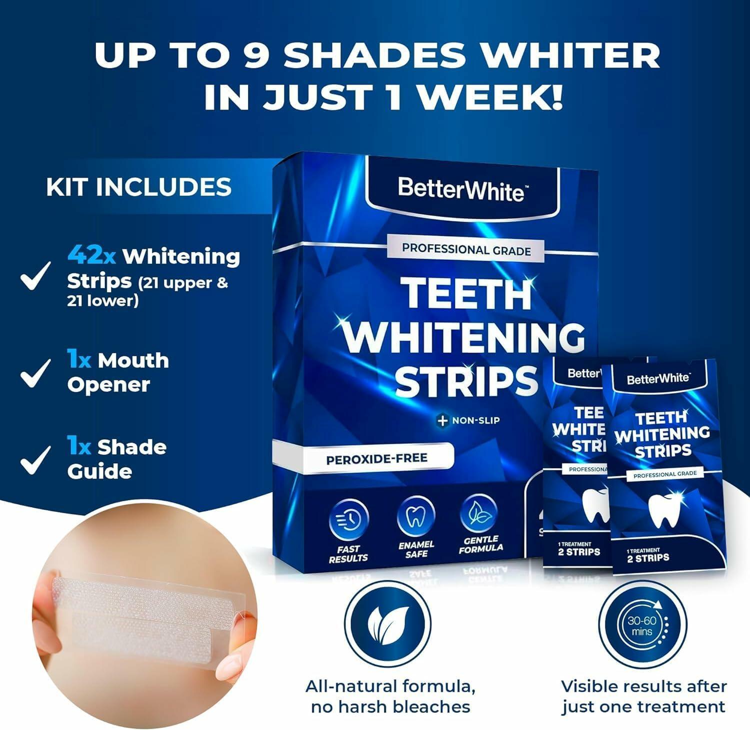 BetterWhite Teeth Whitening Strips